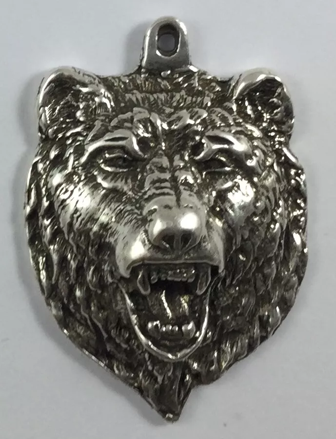 Pendant tête d'ours 