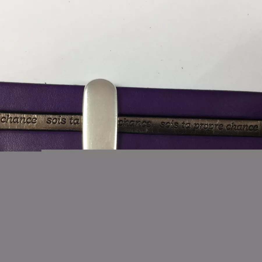 Accroche breloque pour cuir 25mm