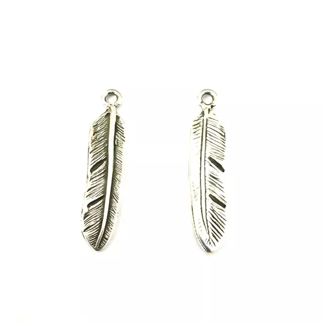 Pendant plume 34.3 X 8mm