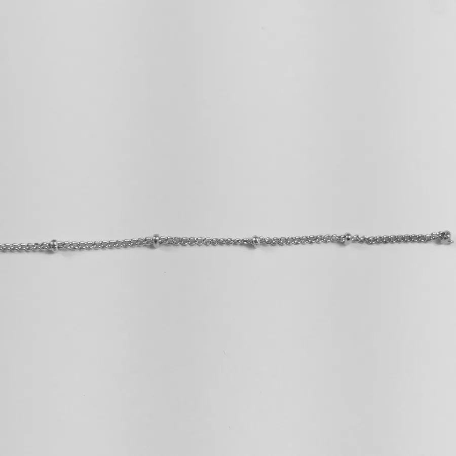 Chaine en laiton avec perles 