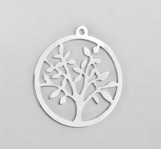 Pendant arbre de vie en laiton plaqué 10 microns Fabrication Française