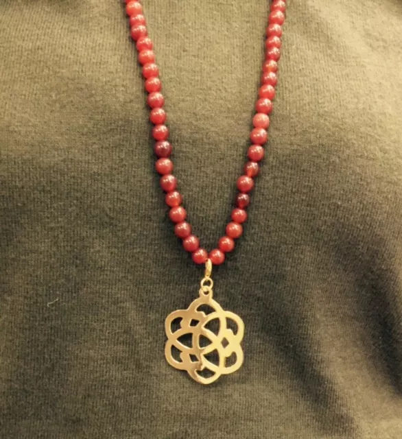 Pendant Serenité en laiton plaqué or Fabrication Française