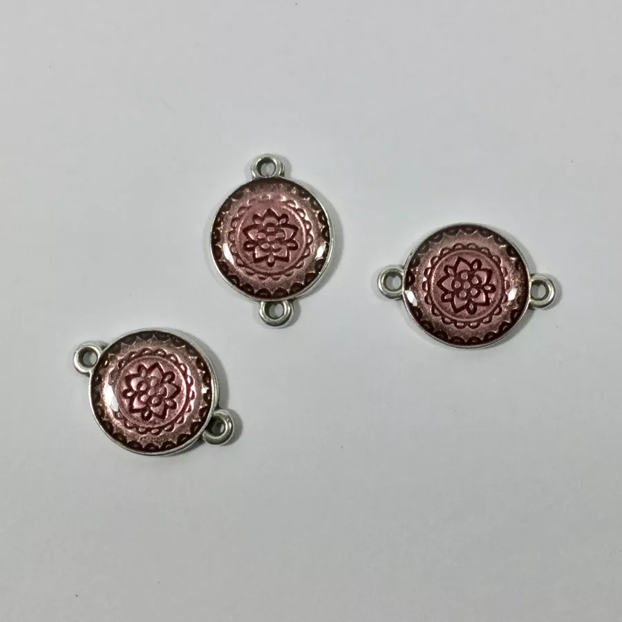 Intercalaire rond avec motif et émaillé