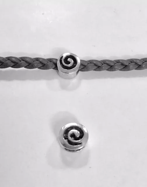 Passant spirale 5mm en étain
