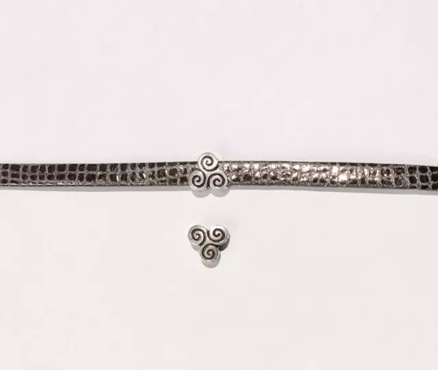 Passant celtique 5mm étain, plaqué argent