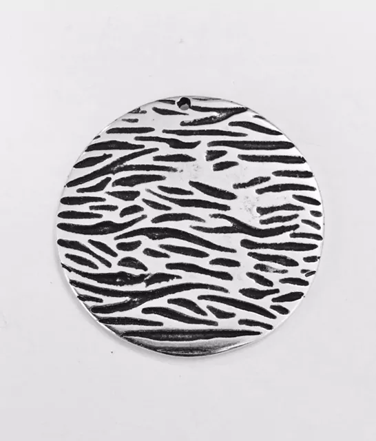 Pendant grande médaille avec motif-double face