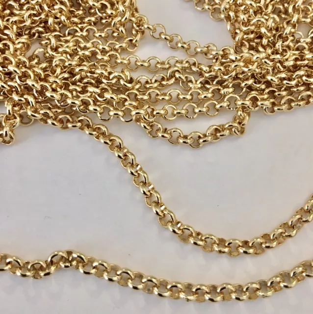 Chaine en aluminium doré-petite taille