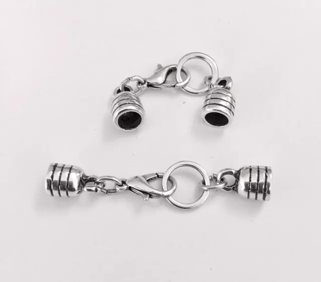 Embout avec fermoir fini 5mm, prêt à coller