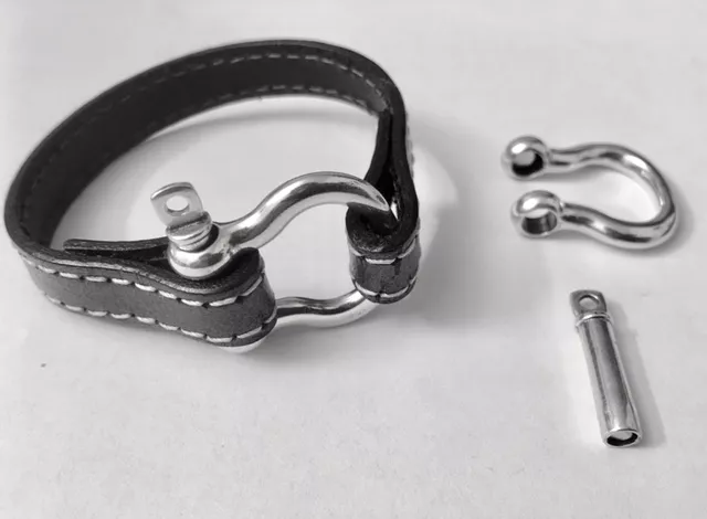 Fermoir nautique pour cuir 10mm, aimanté