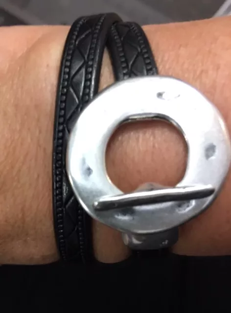 Fermoir T pour cuir 8mm