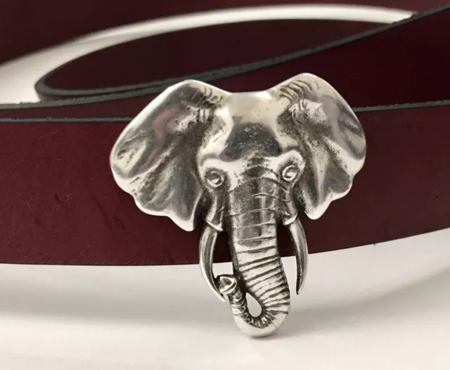 Passant tête d’éléphant pour cuir 20mm