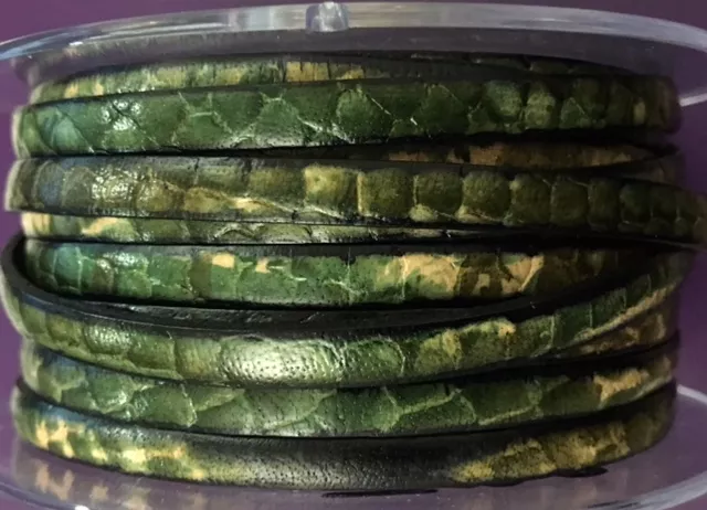 Cuir de veau 5mm  kaki