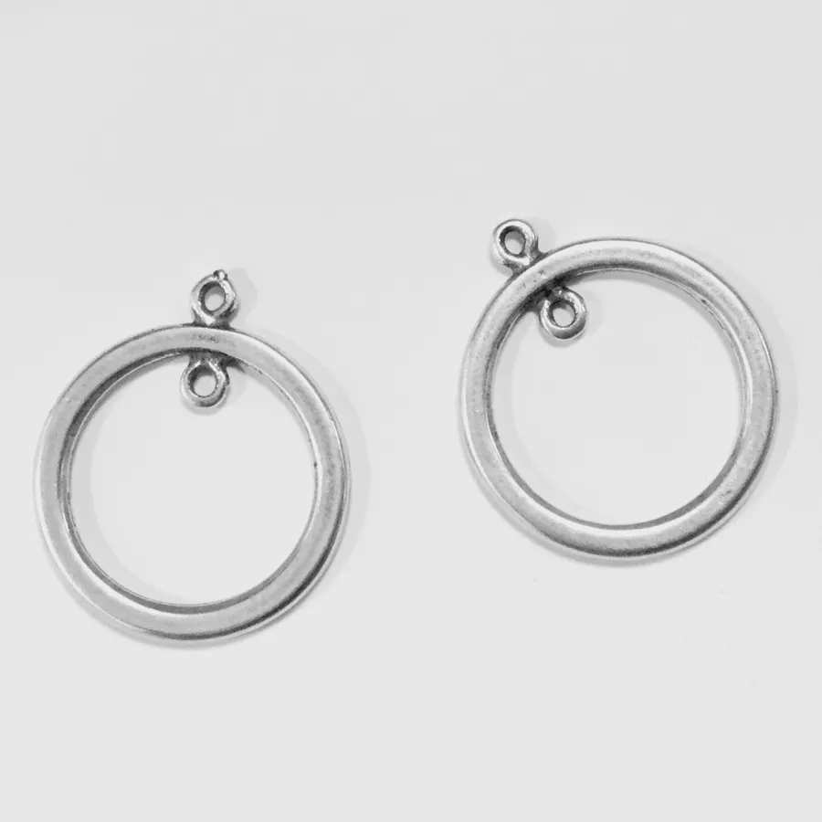 Pendant cercle avec anneau