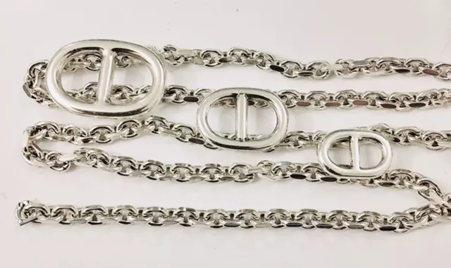 Chaîne forçat massif, petit modèle 6 x 5mm, plaqué 10 microns en France