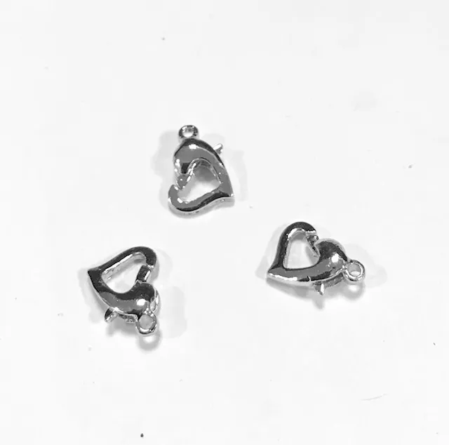 Mousqueton coeur stylisé en laiton