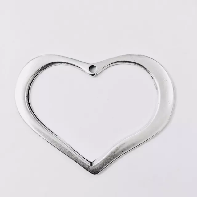 Pendant grand cœur évidé