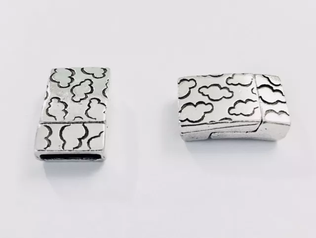 Fermoir aimanté 10mm motif Nuage