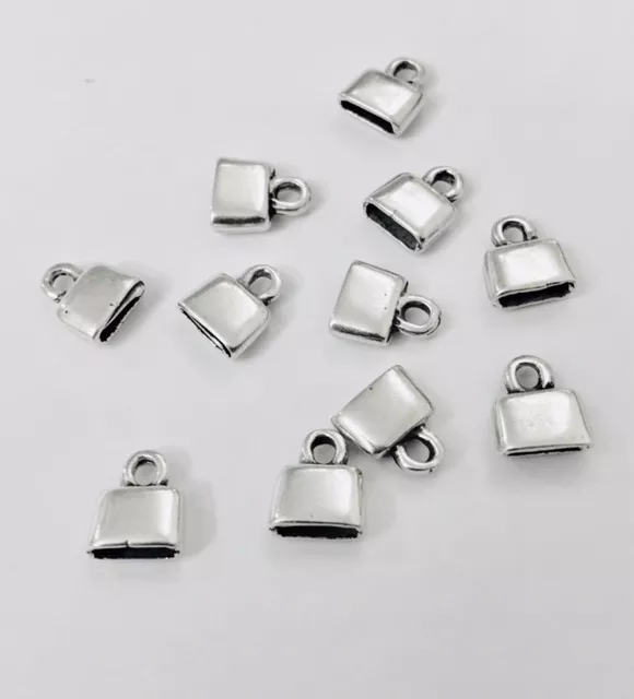 Embout en étain pour cuir plat 6mm