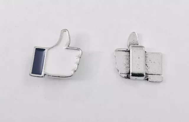 Passant LIKE en étain émaillé pour cuir  6mm