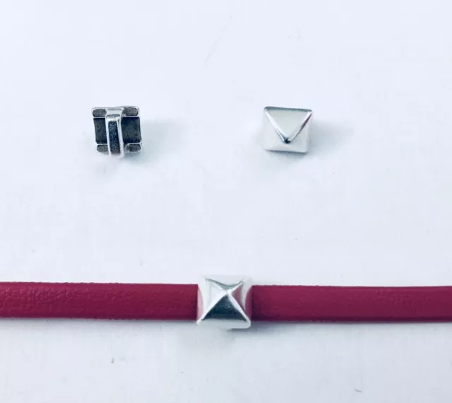 Passant pyramide pour cuir plat 3mm