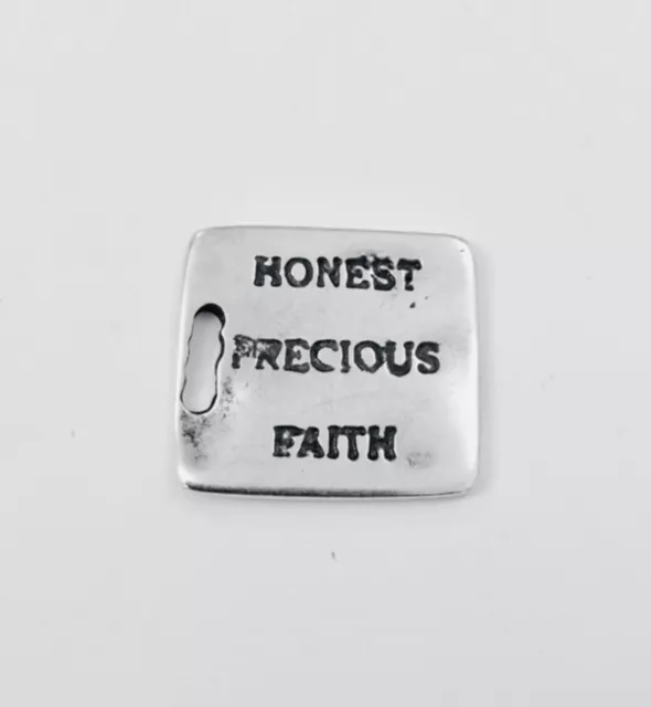 Pendant plaque honnête, précieux, foi 