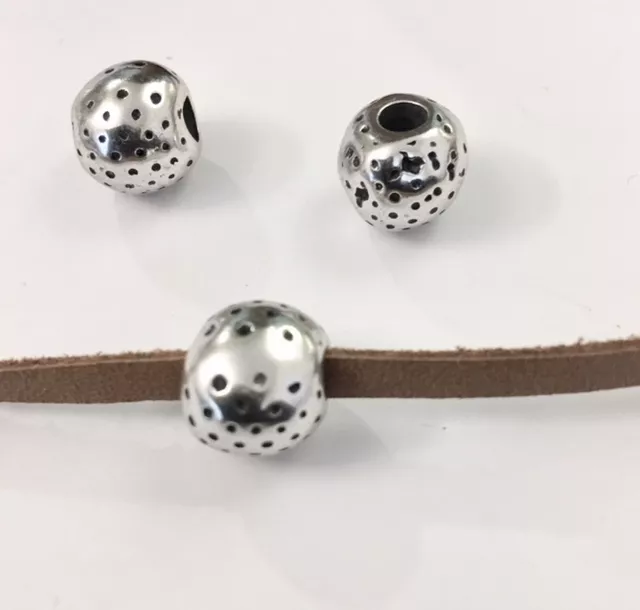 Perles martelé de 10mm de diam, trou : 4mm