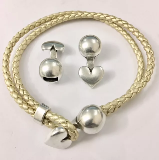 fermoir crochet coeur 2 x 3mm