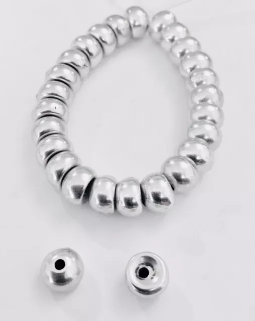 Perles demi-sphère 7.5mm, trou : 1.70mm