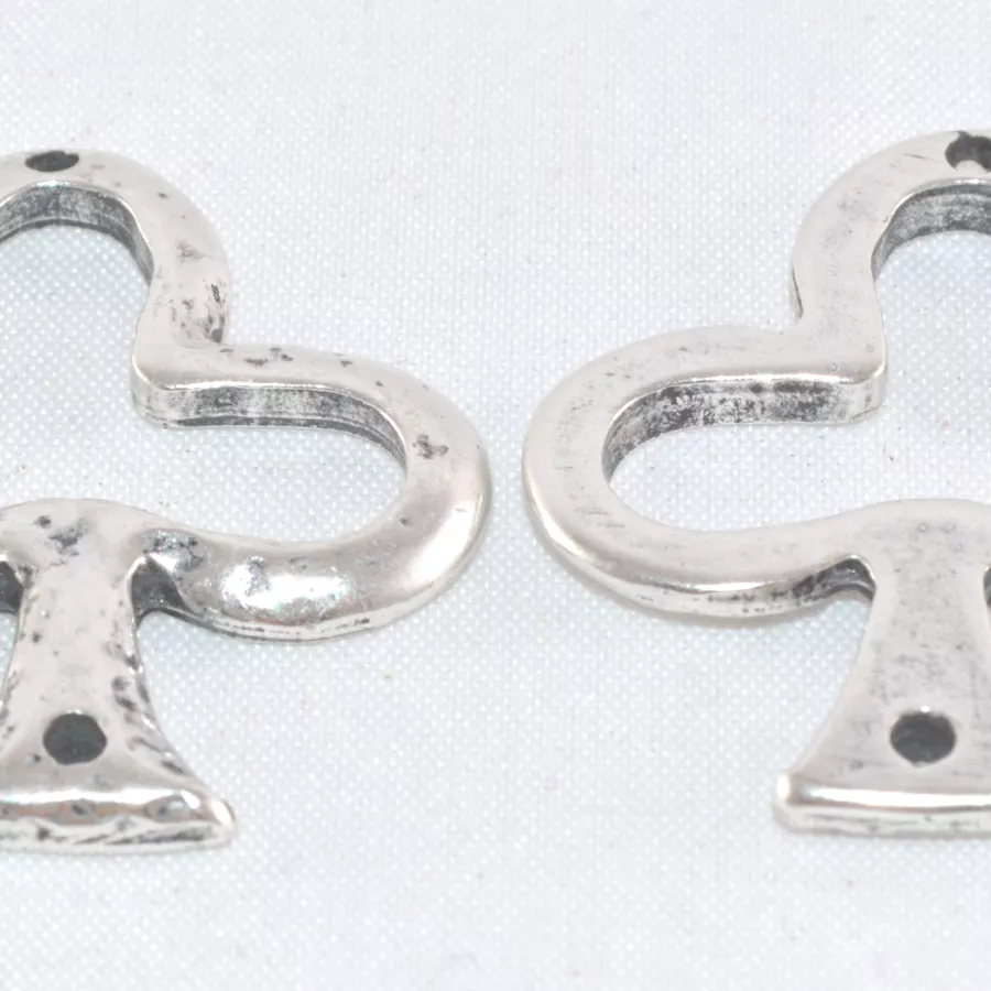 Grand trèfle en intercalaire avec 2 trous