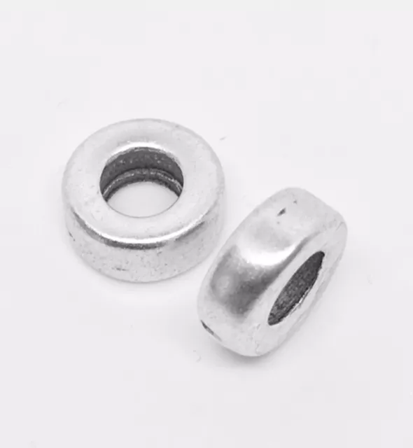 Perle rondelle épais de 10mm trou : 4.65mm