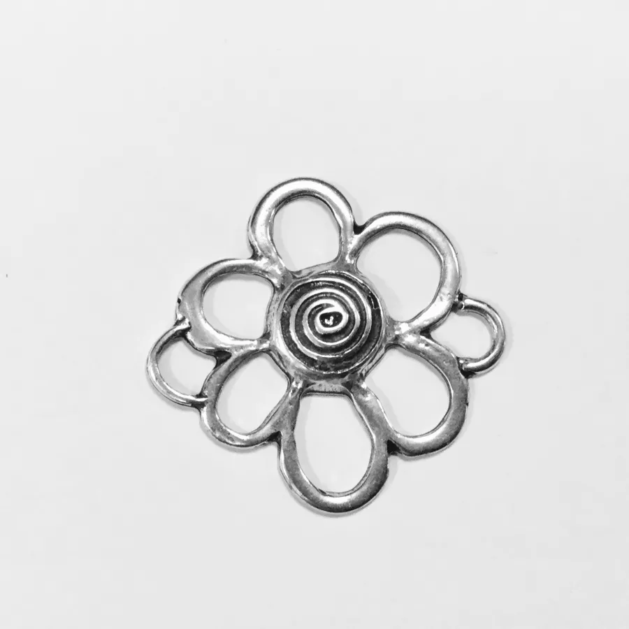 Intercalaire fleur deux anneaux