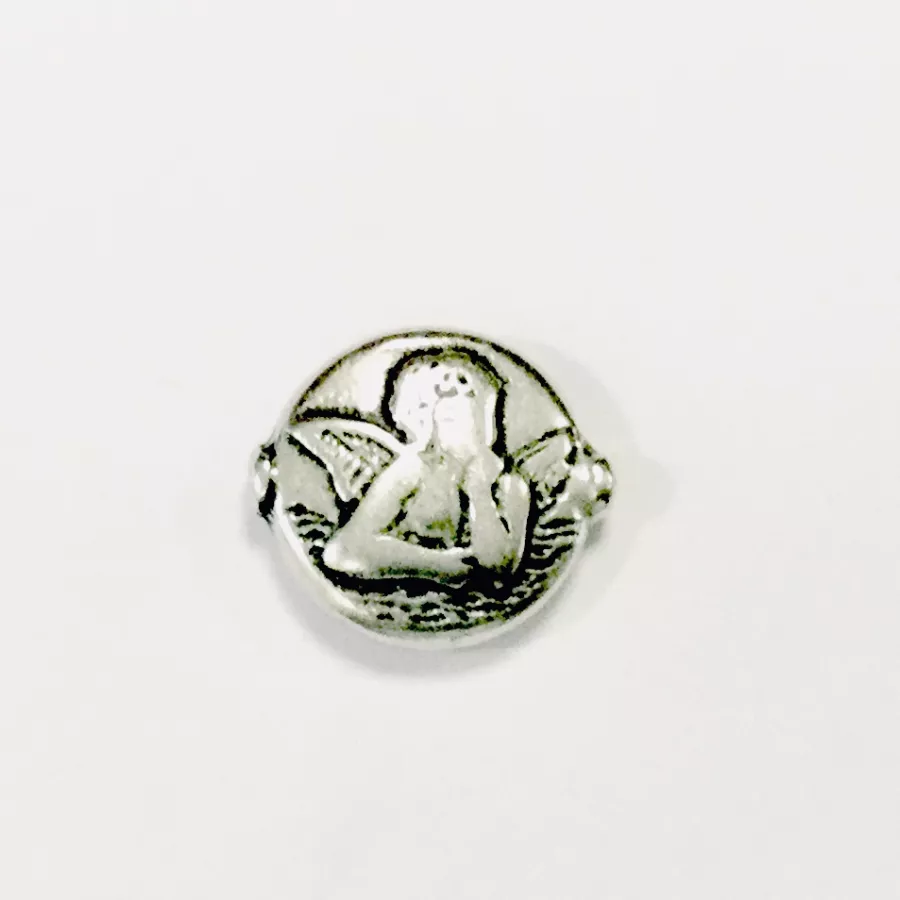 Intercalaire traversant Ange avec la main sous le menton