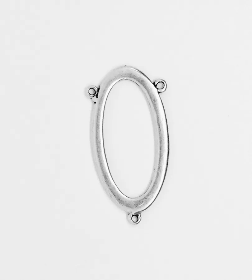 Intercalaire forme ovale avec trois anneaux