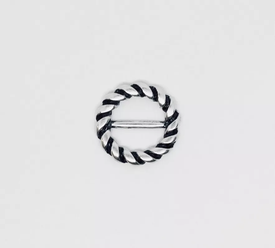 Intercalaire/Passant pour cuirs forme boucle de ceinture