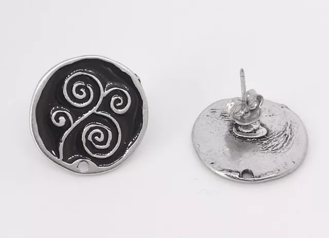 Boucles d'oreilles émaillés