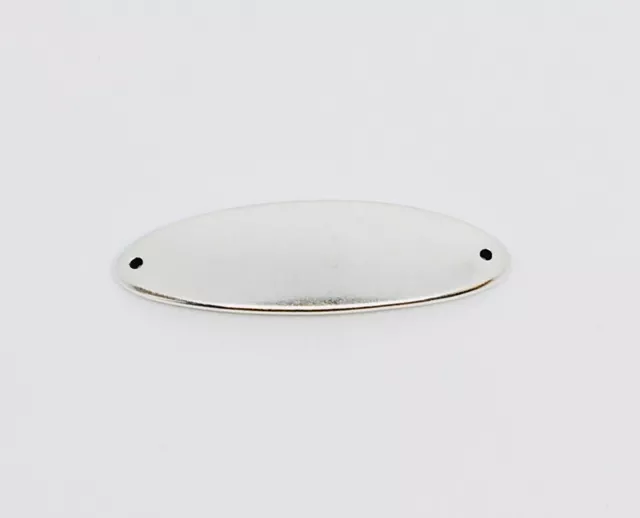 Plaque ovale avec 2 trous