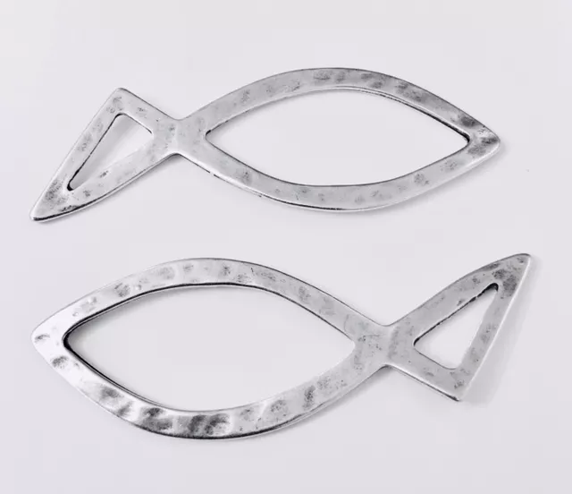 Pendant/intercalaire poisson de 8cm