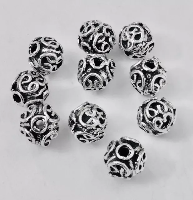 Perles en étain, fabrication Française, 10 microns