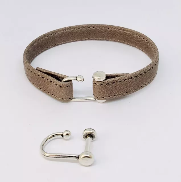 Fermoir crochet pour cuir 10mm