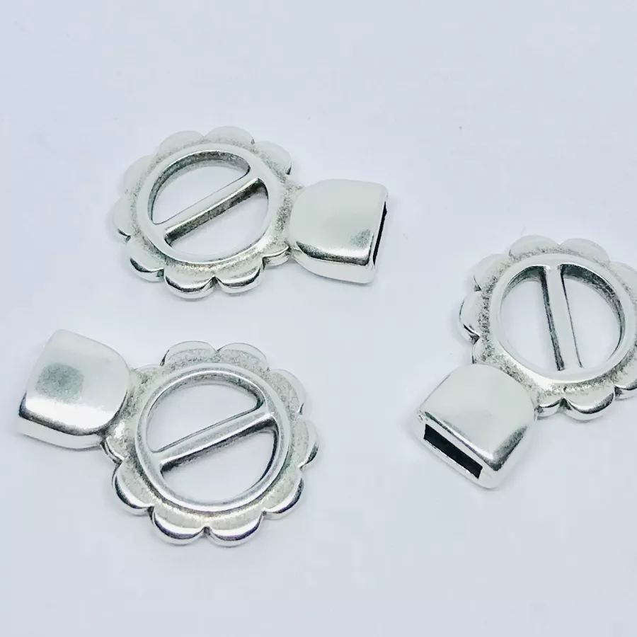 Fermoir boucle pour cuir 5mm