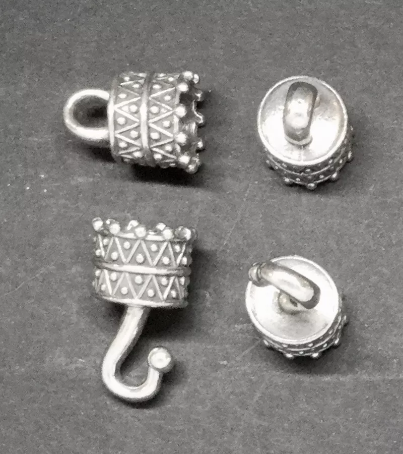 Embout 12 mm en étain en 2 pièces 