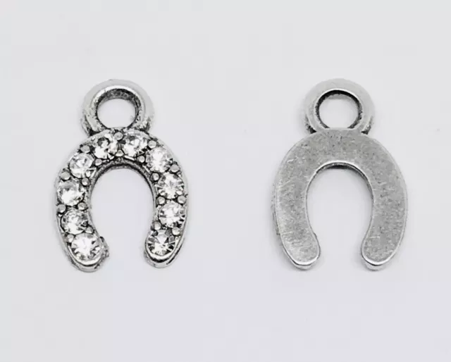 Pendant fer à cheval avec Swarovski