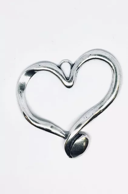 grand coeur en pendant 71 x 69mm