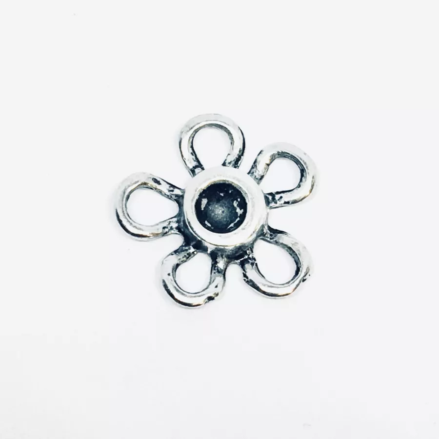 Intercalaire ou pendant fleur à strasser