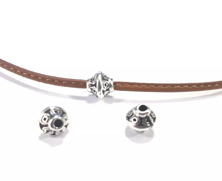 Perle en zamac de 6mm de diamètre