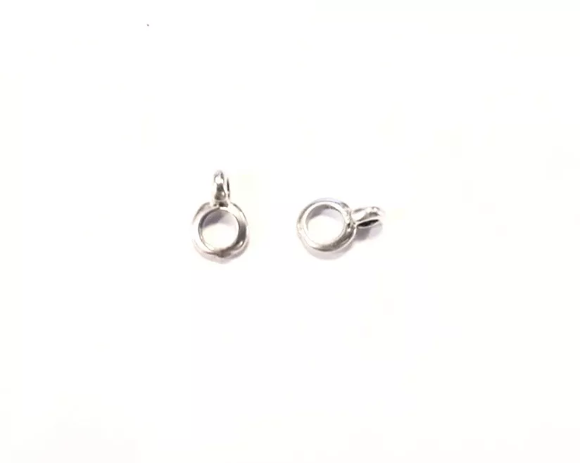 Accroche breloque pour cuir 4mm rond 