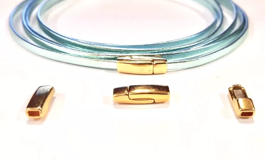 Fermoir aimanté 3x1,5mm simple doré