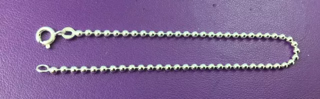 BRACELET CHAINE BOULE ARGENT 925 