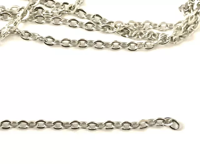 Chaine fine en acier 0.7mm,par 5m