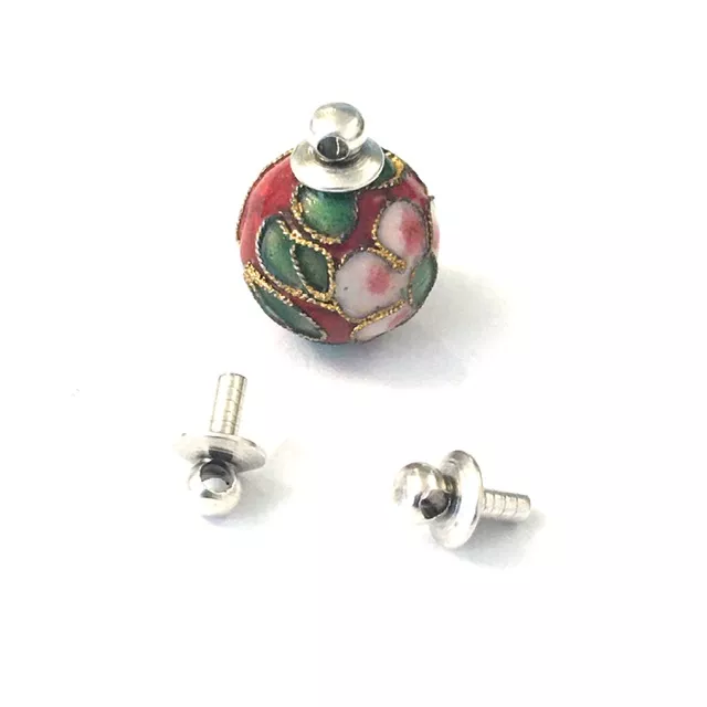 Bélière en laiton  à coller sur perles